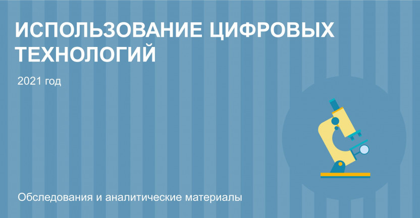 Использование цифровых технологий в организациях Ульяновской области за 2021 год